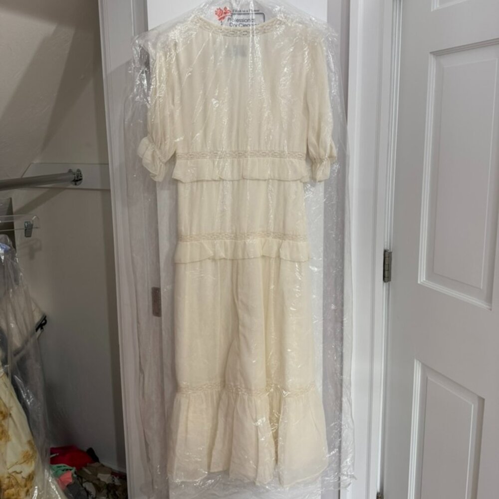 Asos Design Button Through Lace Insert Tiered Mid… - image 7